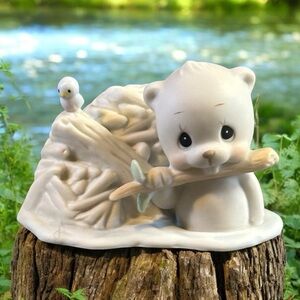 Precious Moments "Every Man's House is His Castle" Beaver Ceramic Figurine